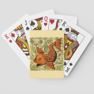 Baralho Antiguidade de Peixe Azulejo Antigo