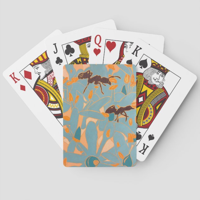 Baralho Ants with Blue flowers Autralian Flora (Verso)