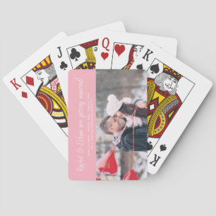 Baralho Anúncio de Noivado único com nomes espíritos