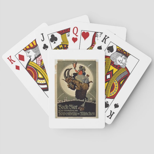 Baralho Anúncio para "Bock Beer from Lowenbrau Brewer (Verso)