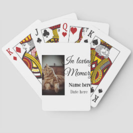 Baralho Ao amar a memória memorial keepape adicione nome d