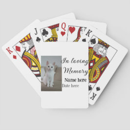 Baralho Ao amar a memória memorial keepape adicione nome d