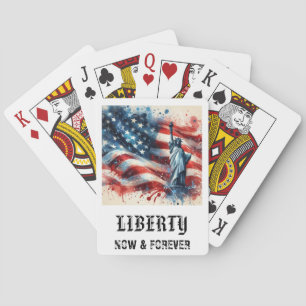 Baralho *** AP16 ESTATUA da LIBERDADE Bandeira Americana J