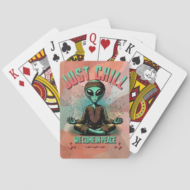 Baralho Apenas relaxe, nós viemos em paz (Verso)