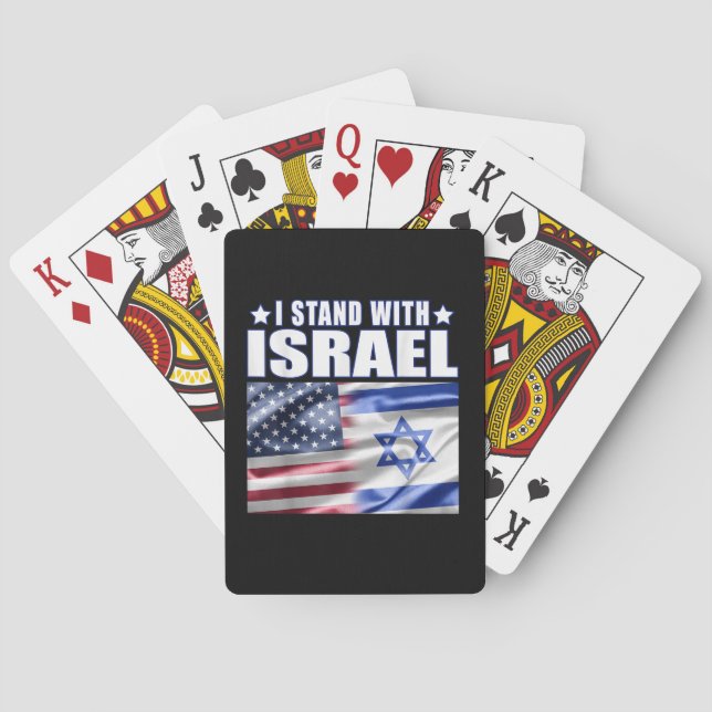 Baralho Apoio a Israel Eu Estou com Israel  (Verso)