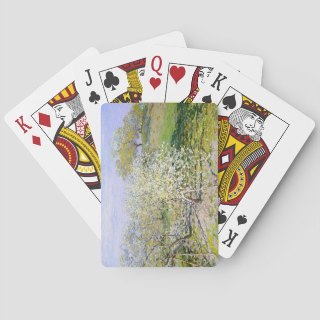 Baralho Apple Trees in Bloom (por Claude Monet) (Verso)