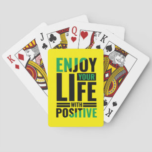 Baralho Aproveite a sua citação de vida jogando cartas