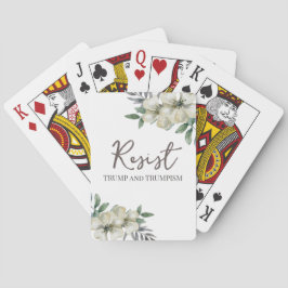 Baralho Aquarela Floral Resiste Política