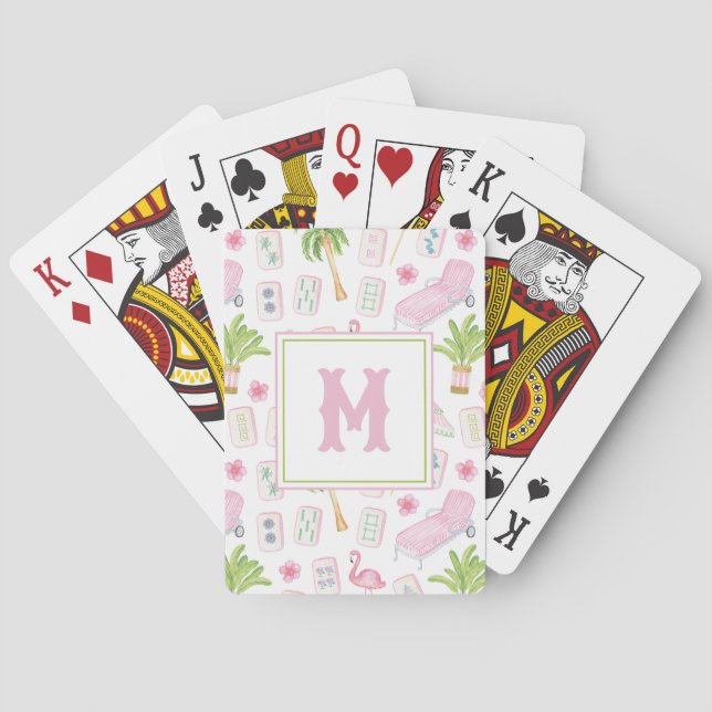Baralho Aquarela Palm Beach Mahjong (Verso)