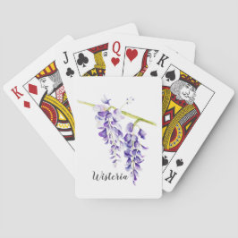 Baralho Aquarela Wisteria Botânica