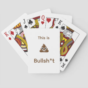Baralho Aqui é Bull Poo Emoji Engraçado