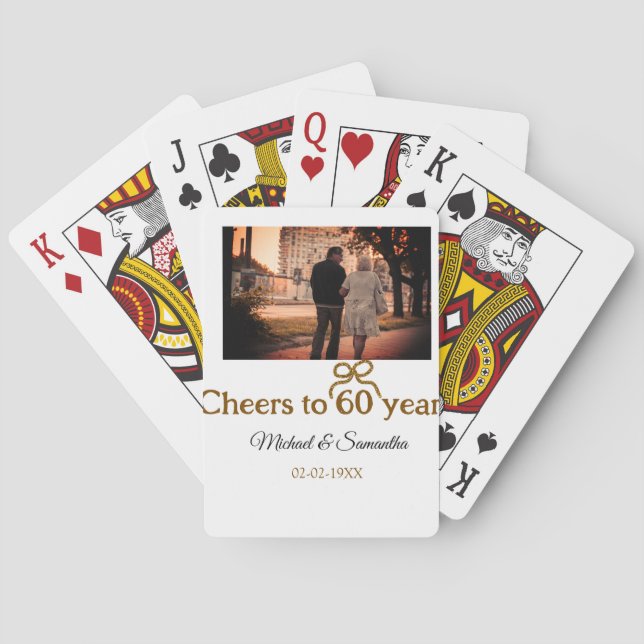 Baralho arco ouro aplaude casamento de 60 anos (Verso)