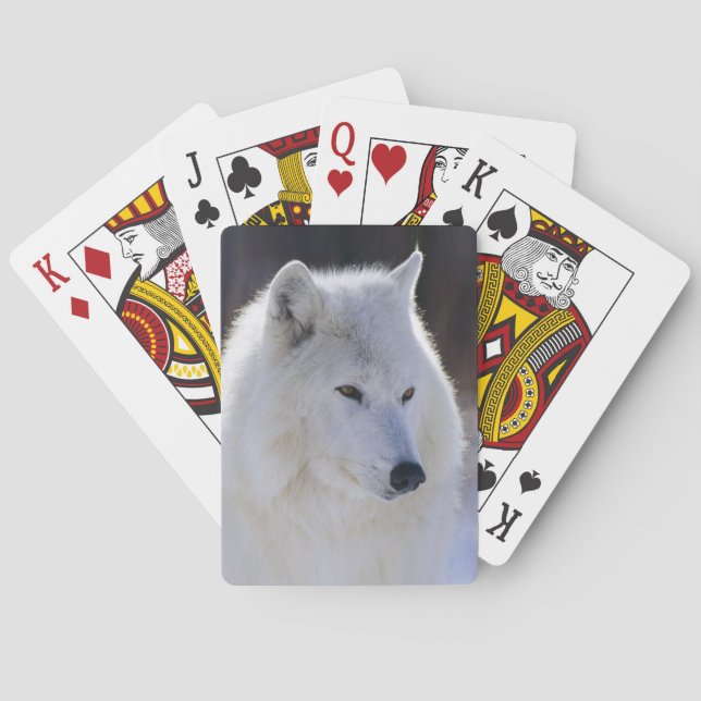 Baralho Arctic White Wolf Playing Cards (Verso)