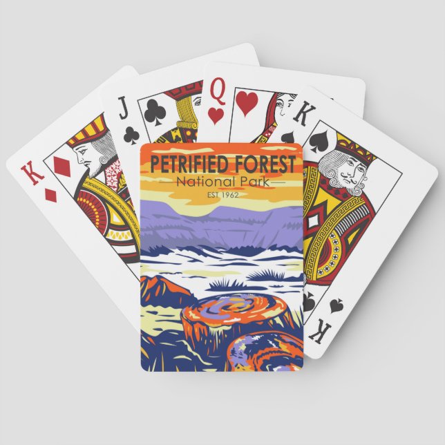 Baralho Arizona do Parque Nacional da Floresta Petrificada (Verso)
