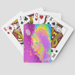 Baralho Arte Colorida Vibrante Abstrato