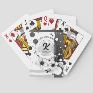 Baralho Arte das Flores Pretas e Brancas com Distância de 