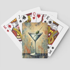 Baralho Arte de Martini em Mídia Mista do Meio do Século