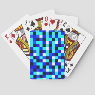 Baralho Arte de Pixel Verificada Aleatoriamente - Azul e B