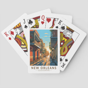 Baralho Arte de Viagem do Quarteirão Francês de Nova Orlea