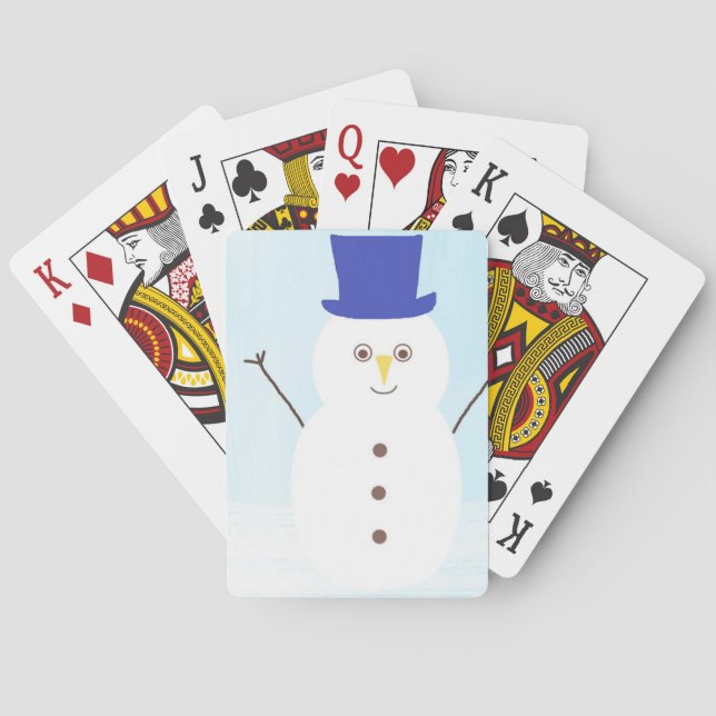 Baralho arte do boneco de neve (Verso)