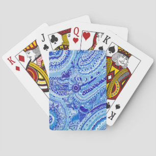 Baralho Arte do estilo Royal Blue/White Ming