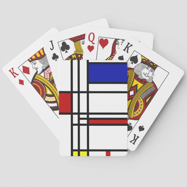Baralho Arte moderna de Mondrian (Verso)