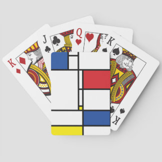 Baralho Arte Moderna De Stijl Geométrica Minimalista Mondr