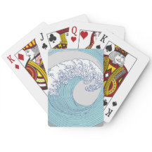 Arte Oceânica Onda Surf Japonês