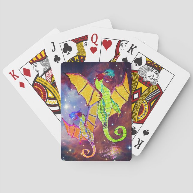 Baralho Arte por Micheal Dragon Classic Playing Cards (Verso)