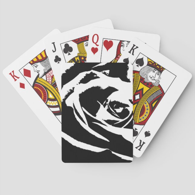 Baralho Arte Rosa posterizada (Verso)