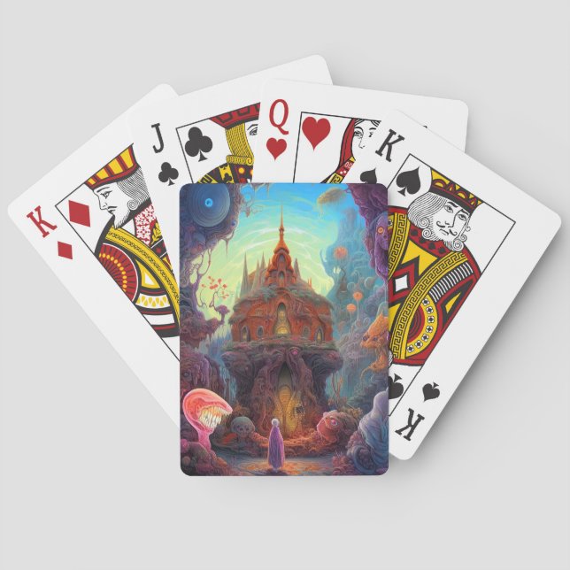 Baralho Arte Surreal de Casa Estranha (Verso)