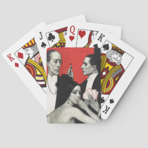 Baralho Arte Vintage Art Deco Noir Mistério Poker Benda Ar