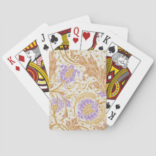Baralho Artes e Ofícios de Walter Crane Arte Floral Roxo