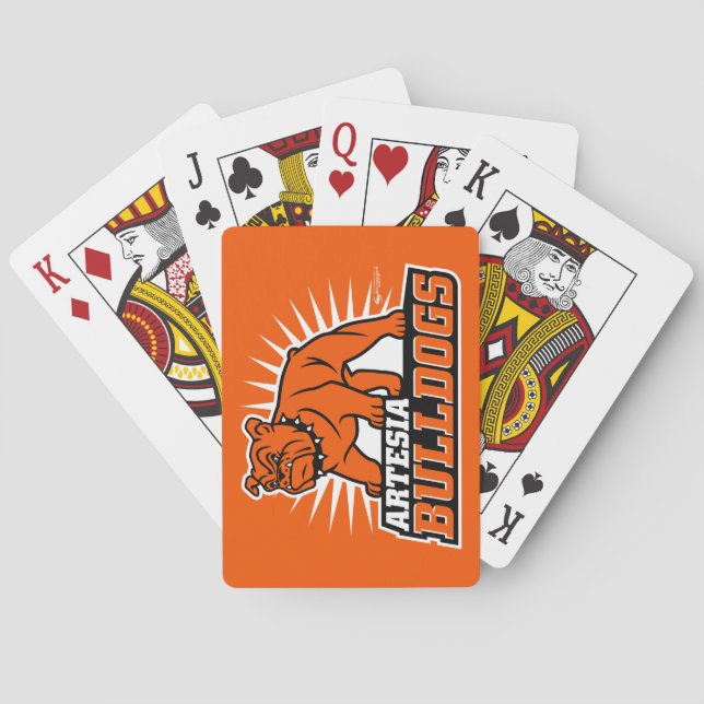 Baralho Artesia Bulls Logotipo Placas (Verso)