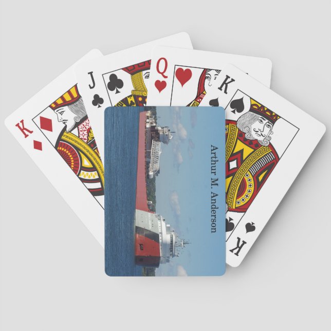 Baralho Arthur M. Anderson jogando cartas (Verso)