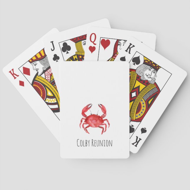 Baralho Artisan Red Crab Reunion NAME Coaster Fun (Verso)