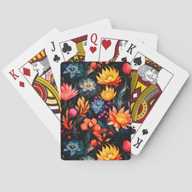 Baralho Artsy Flower Design (Verso)
