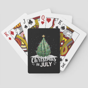 Baralho Árvore de Natal de Melancia Natal em Julho Verão