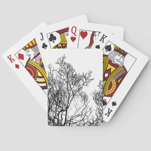 Baralho Árvore Gótica Preto e Branco (Verso)
