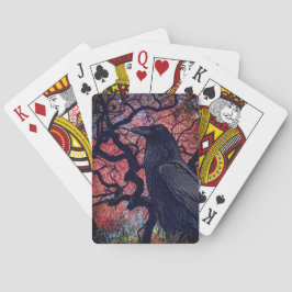 Baralho Árvore mapeada japonesa preto e verde