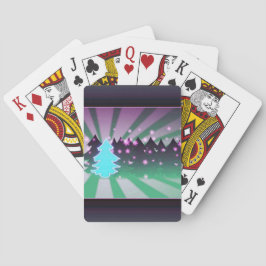 Baralho Árvores de Natal Matizes de Verde