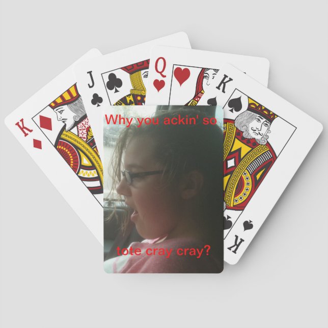 Baralho As crianças acham que são tão fortes com a convers (Verso)