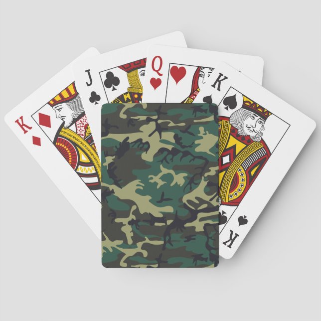 Baralho As forças armadas camuflam (Verso)