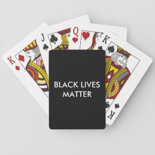 Baralho As vidas negras importam as cartas de jogar, BLM