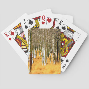 Baralho aspen árvores jogando cartas