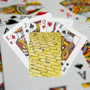 Baralho Assistente de Vintagem da Estrada de tijolo Amarel