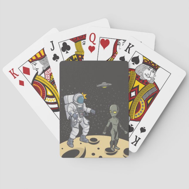 Baralho Astronauta e alienígena (Verso)