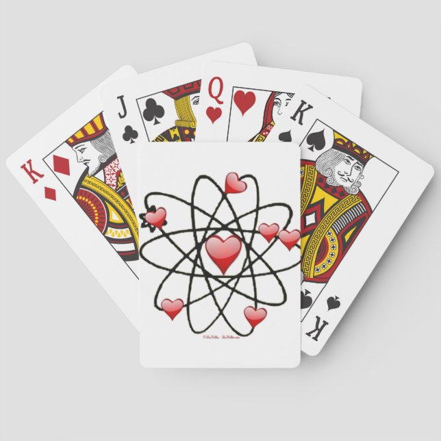 Baralho Atomic Valentine Corações Vermelhos (Verso)