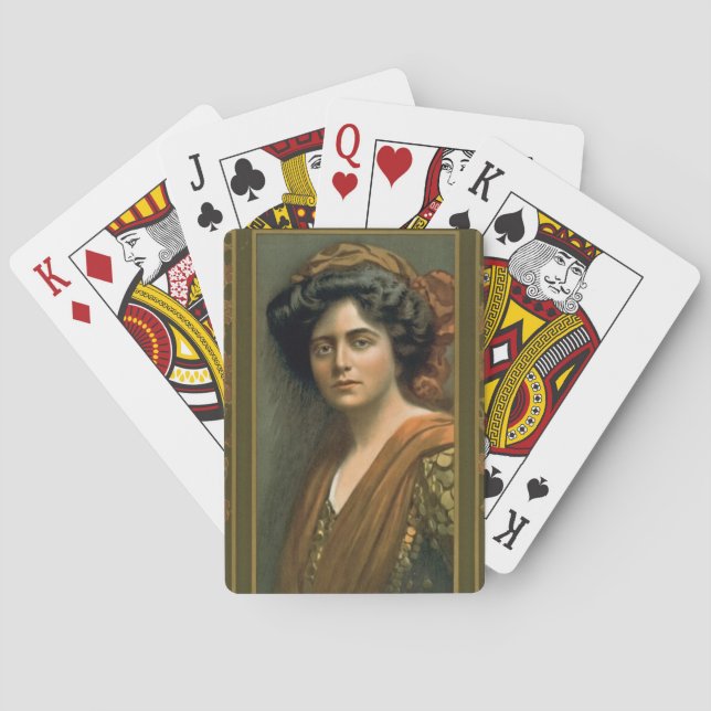 Baralho Atriz Maxine Elliott 1905 (Verso)