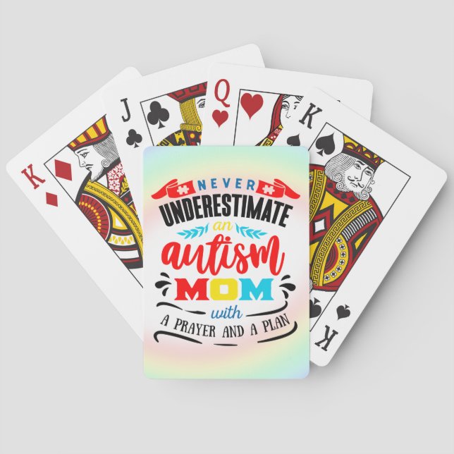 Baralho Autismo Sensibilização Jogando Cartões (Verso)